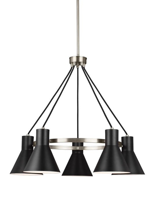 Generation Lighting Towner Five Light Chandelier Brushed Nickel