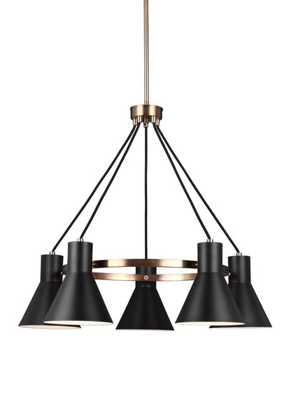 Generation Lighting Towner Five Light Chandelier Combination Finishes