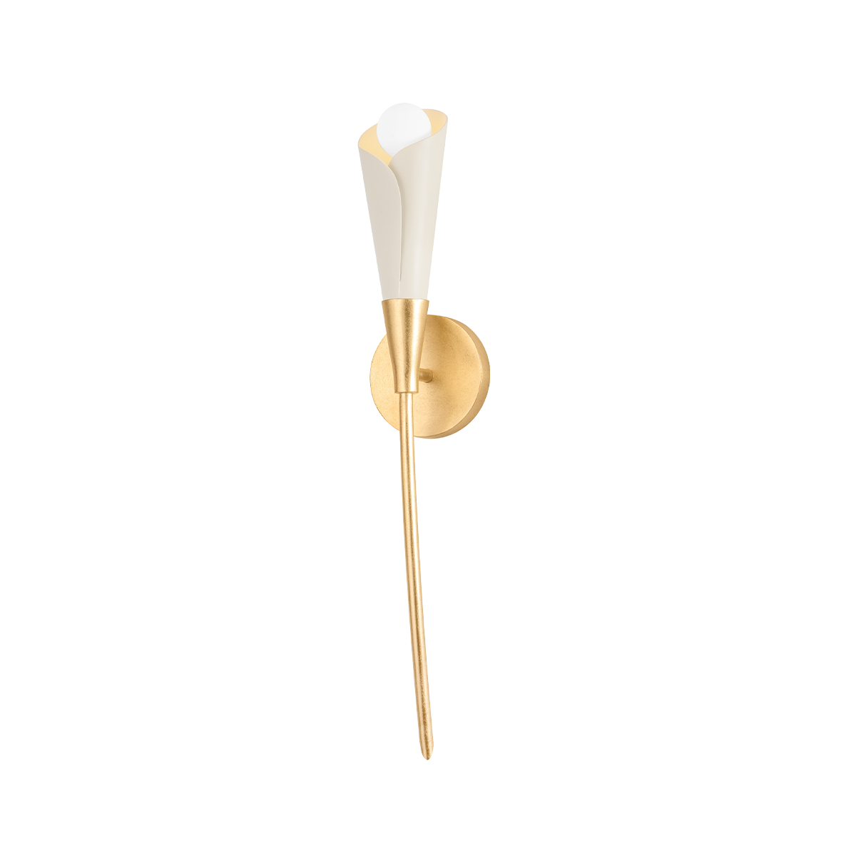 Hudson Valley Montrose Wall Sconce Vintage Gold Leaf/Soft Sand