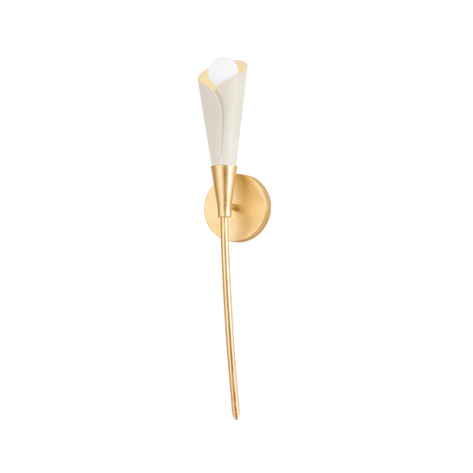 Hudson Valley Montrose Wall Sconce Vintage Gold Leaf/Soft Sand