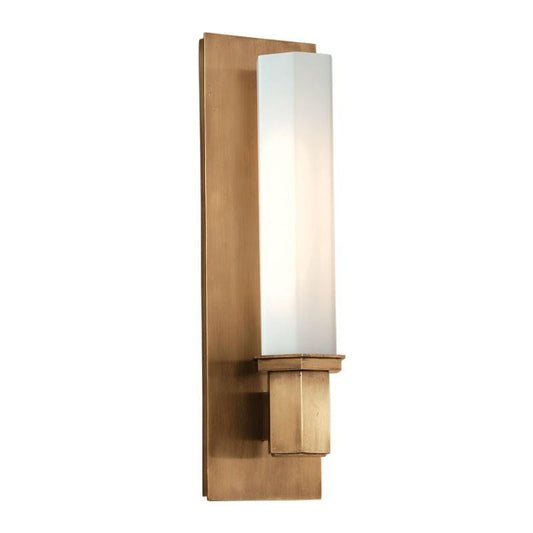Hudson Valley Walton Bathroom Wall Sconce Antique Brass