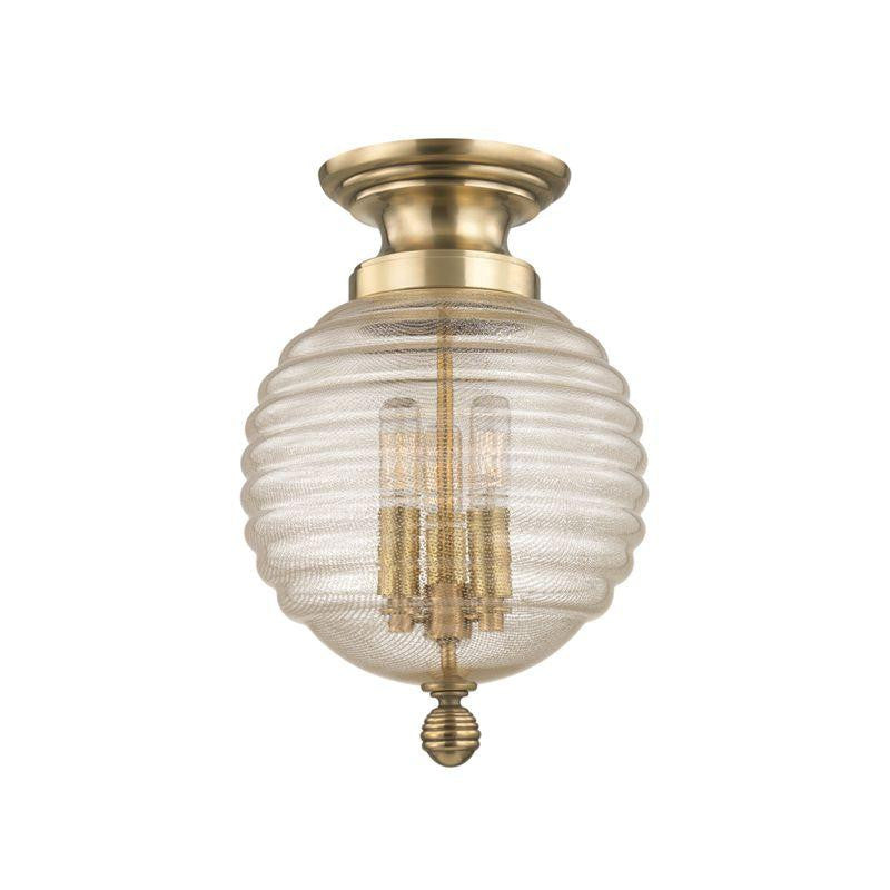 Hudson Valley Coolidge Flush Mount Antique Brass
