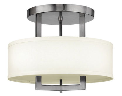 Hinkley Hampton Semi-Flush Mount Antique Nickel