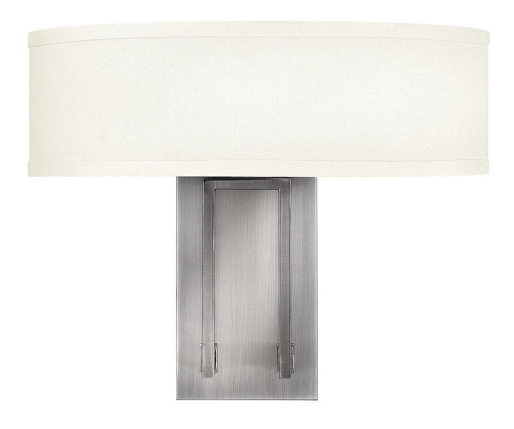 Hinkley Hampton Bathroom Wall Sconce Nickel, Antique Nickel
