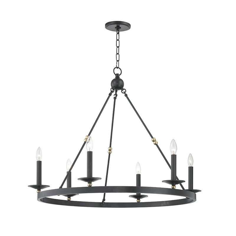 Hudson Valley Allendale Chandelier Aged Old Bronze