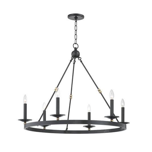 Hudson Valley Allendale Chandelier Aged Old Bronze