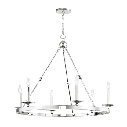 Hudson Valley Allendale Chandelier Polished Nickel