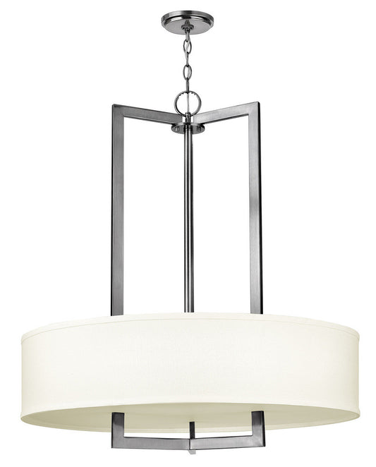 Hinkley Hampton Drum Pendant Antique Nickel