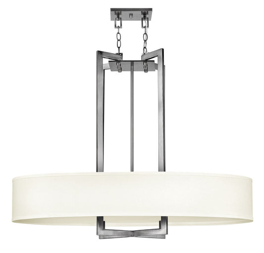 Hinkley Hampton Drum Chandelier Antique Nickel