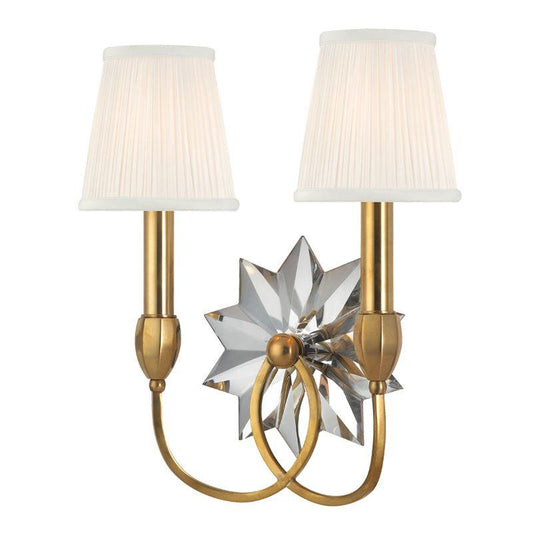 Hudson Valley Barton Wall Sconce Antique Brass