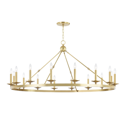 Hudson Valley Allendale Chandelier Aged Brass