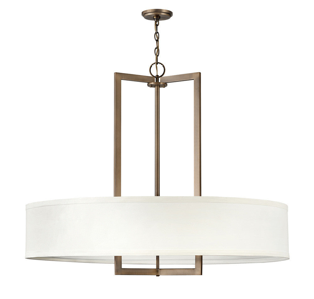 Hinkley Hampton Drum Chandelier Brushed Bronze