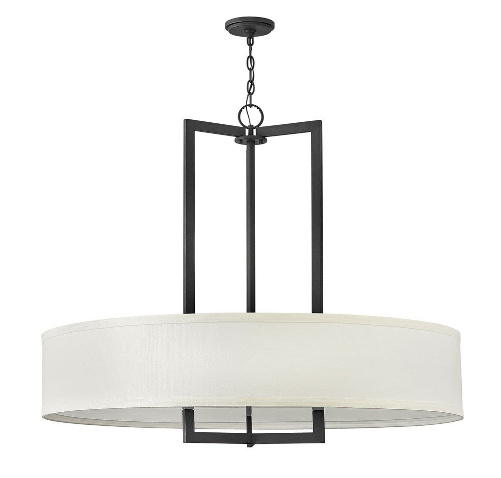 Hinkley Hampton Drum Shade Chandelier Bronze, Buckeye Bronze