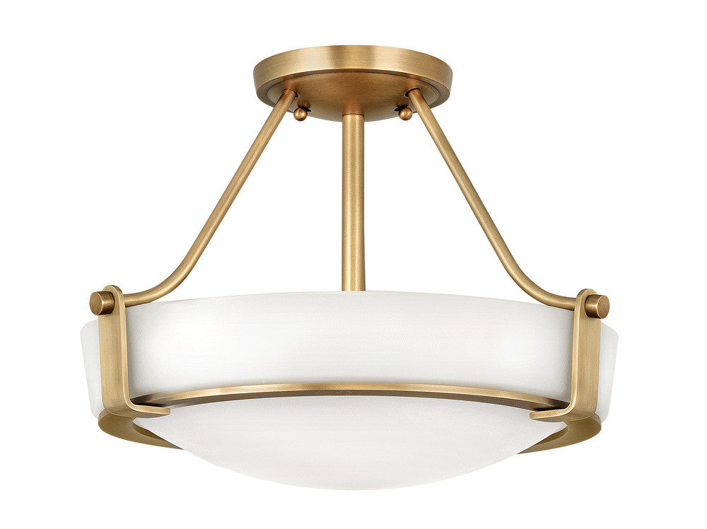 Hinkley Hathaway Medium Semi-Flush Mount Brass, Heritage Brass