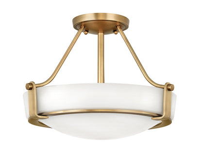 Hinkley Hathaway Medium Semi-Flush Mount Brass, Heritage Brass