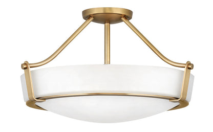 Hinkley Hathaway Foyer Hall Semi-Flush Mount Brass, Heritage Brass