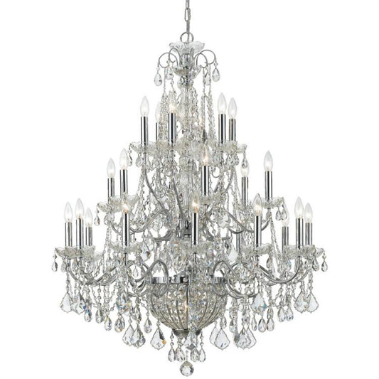 Crystorama Imperial 26 Light Chandelier Polished Chrome