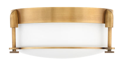Hinkley Colbin Medium Flush Mount Brass, Steel, Heritage Brass