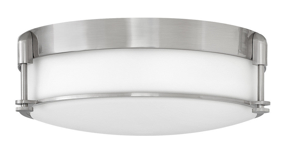 Hinkley Colbin Foyer Hall Semi-Flush Mount Nickel, Steel, Brushed Nickel