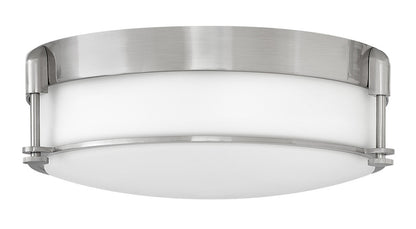 Hinkley Colbin Foyer Hall Semi-Flush Mount Nickel, Steel, Brushed Nickel