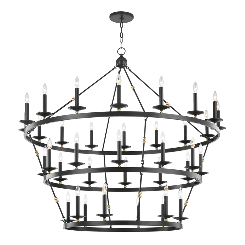Hudson Valley Allendale Chandelier Aged Old Bronze