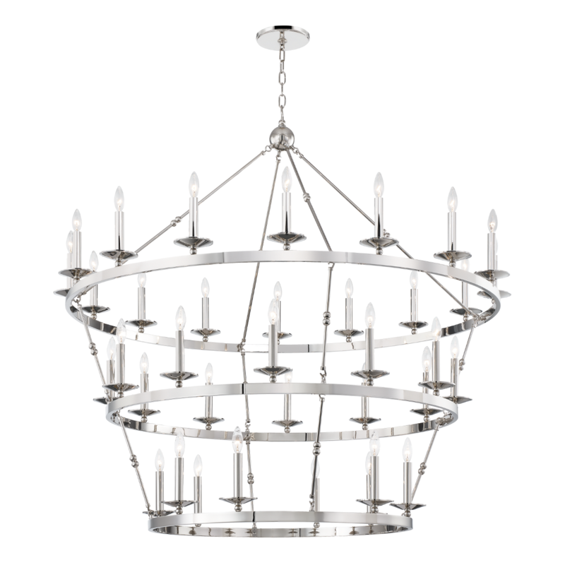 Hudson Valley Allendale Chandelier Polished Nickel