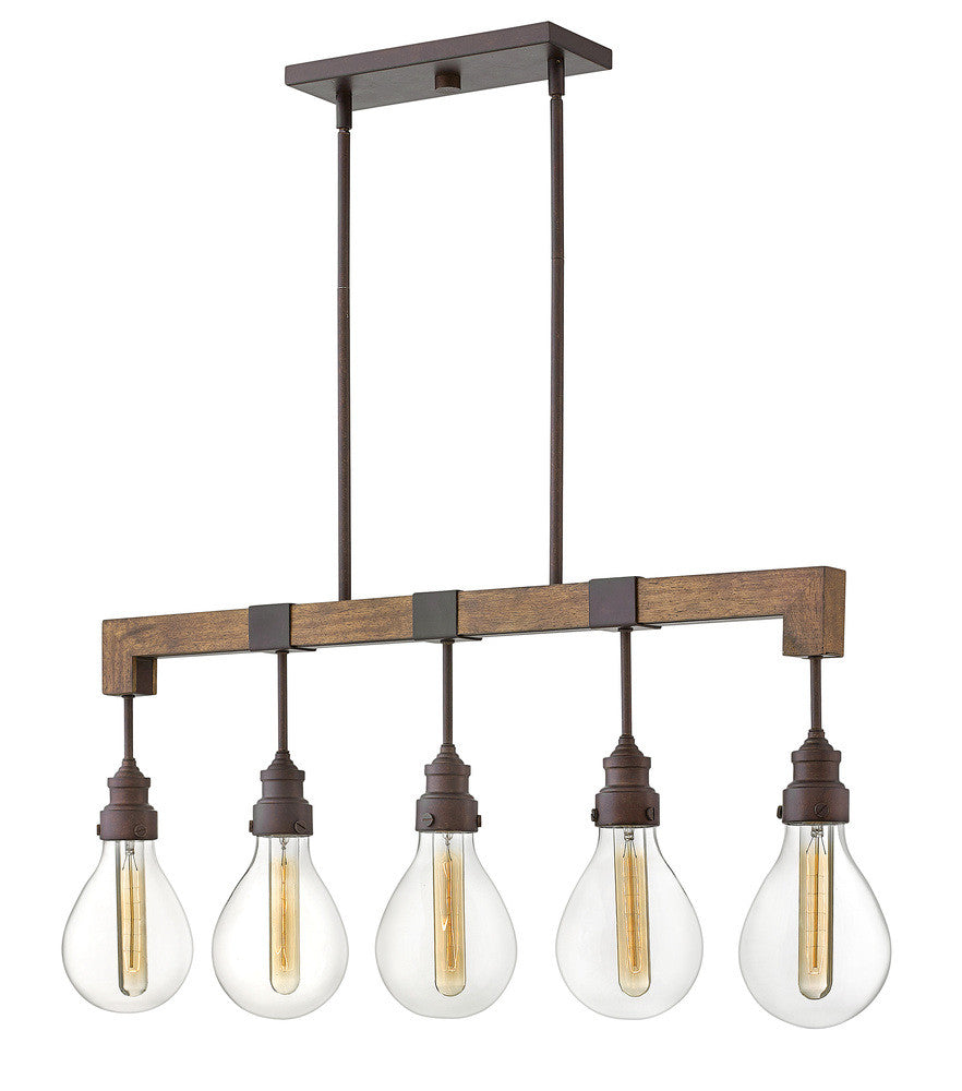 Hinkley Denton Linear Pendant Industrial Iron