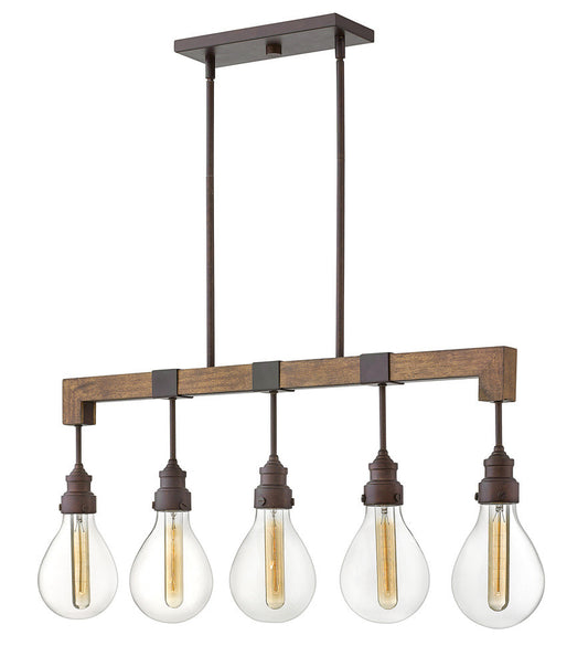 Hinkley Denton Linear Pendant Industrial Iron
