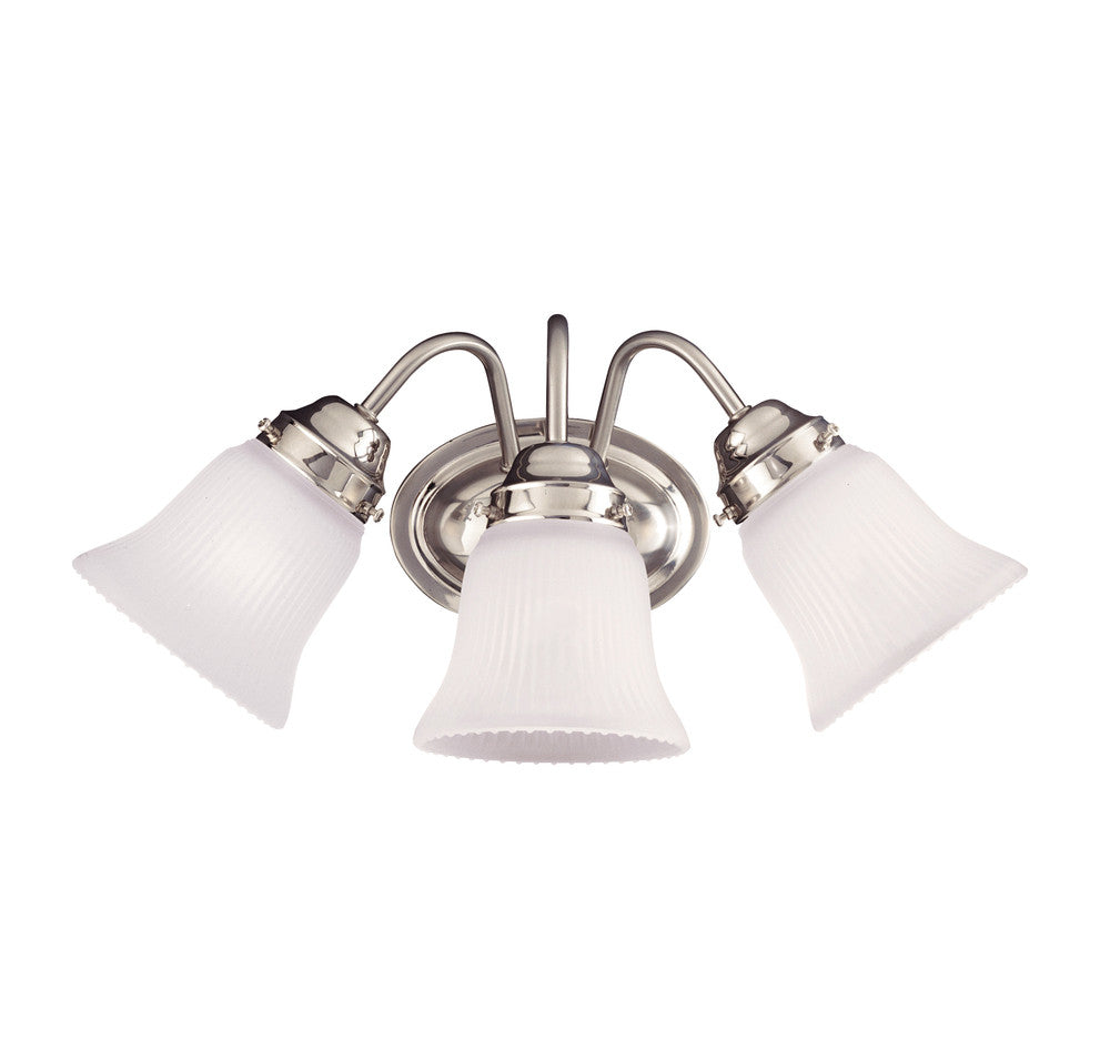 Savoy House Brighton 3-Light Bath Vanity Satin Nickel