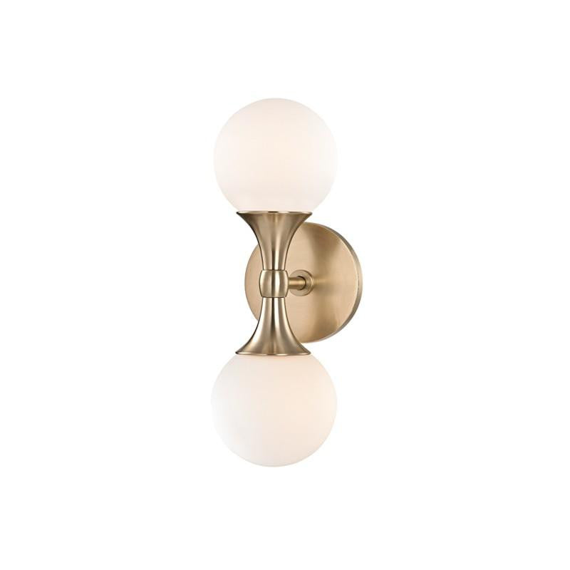 Hudson Valley Astoria Wall Sconce Antique Brass
