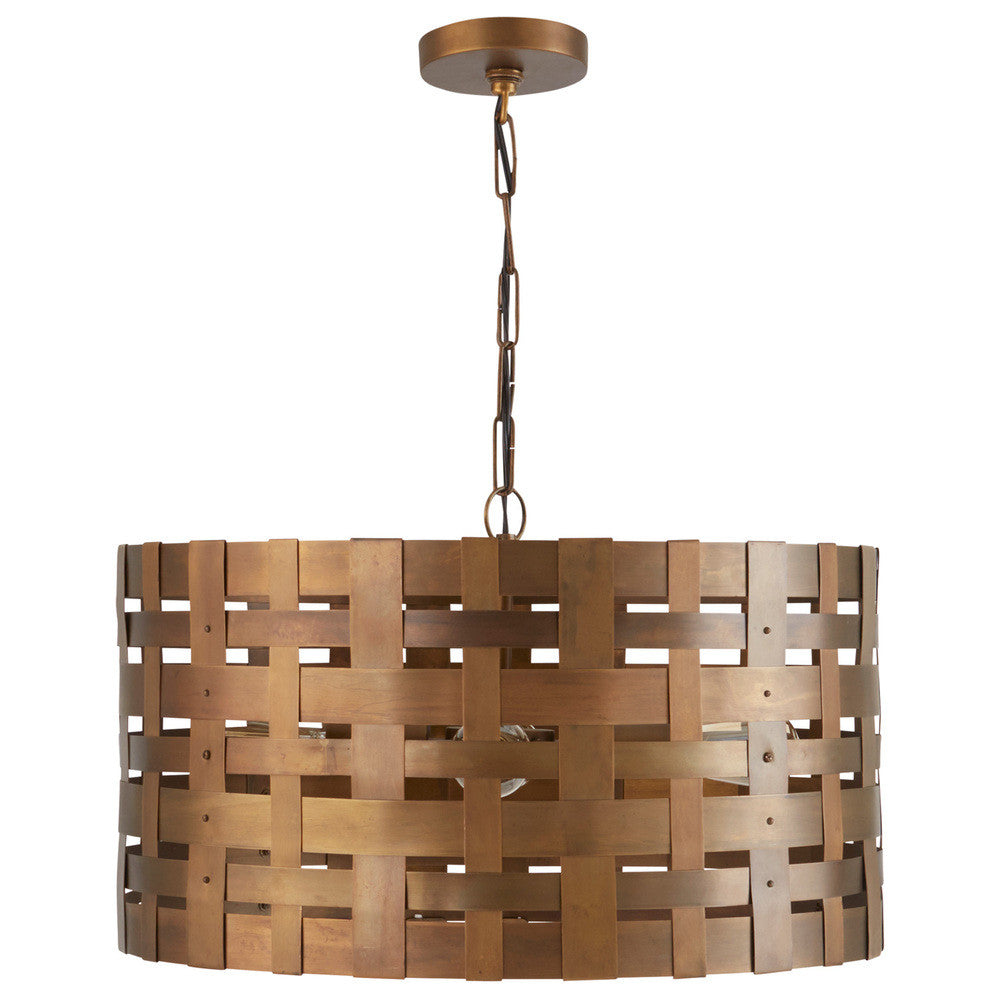 Capital Alta Pendant Patinaed Brass