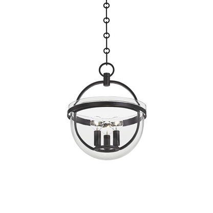Hudson Valley Malloy 3-Light Lantern in Aged Iron