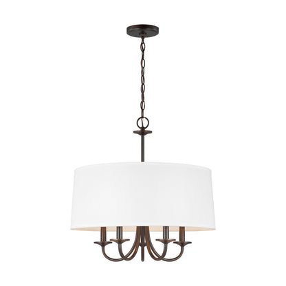 Generation Lighting Seville Five Light Shade Chandelier Bronze