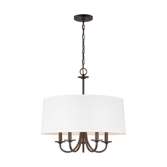 Generation Lighting Seville Five Light Shade Chandelier Bronze