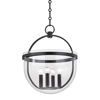 Hudson Valley Malloy 4-Light Lantern in Aged Iron
