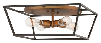 Hinkley Fulton Flush Mount Bronze, Heirloom Brass