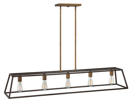 Hinkley Fulton Linear Pendant Bronze, Heirloom Brass