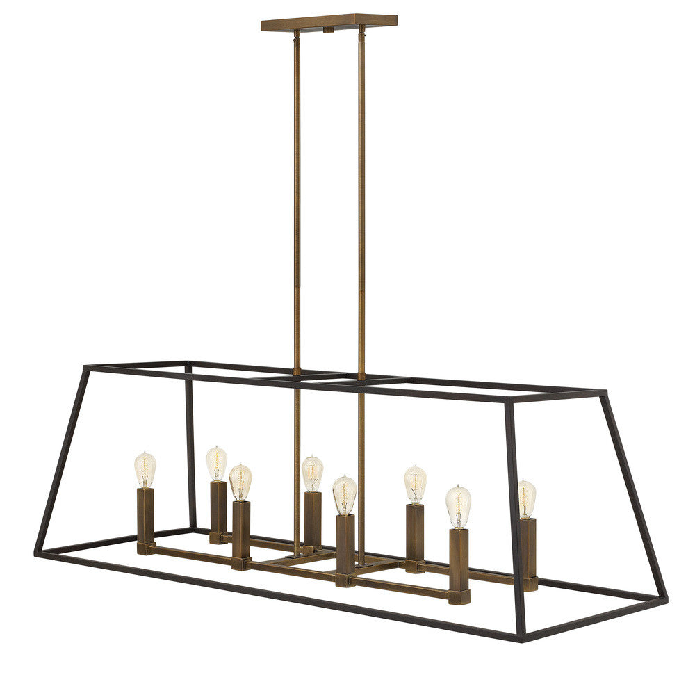 Hinkley Fulton Linear Pendant Bronze, Heirloom Brass