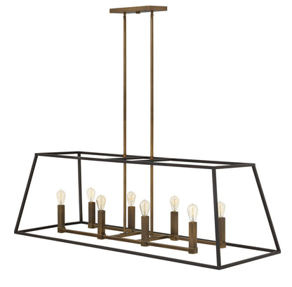 Hinkley Fulton Linear Pendant Bronze, Heirloom Brass