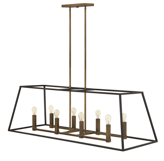 Hinkley Fulton Linear Pendant Bronze, Heirloom Brass