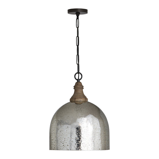 Capital Inglewood Pendant Grey Wash and Dark Pewter