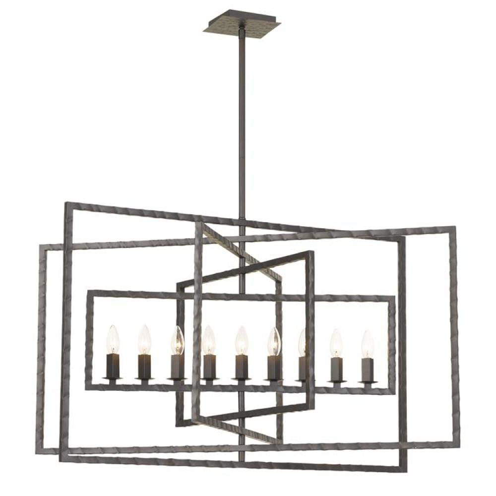 Crystorama Capri Chandelier Raw Steel