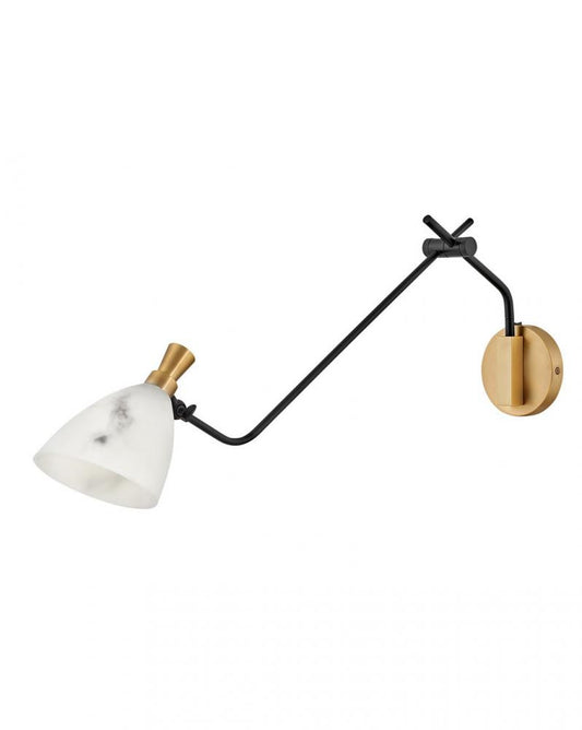 Hinkley Sinclair LED Bathroom Wall Sconce Brass, Steel, Heritage Brass