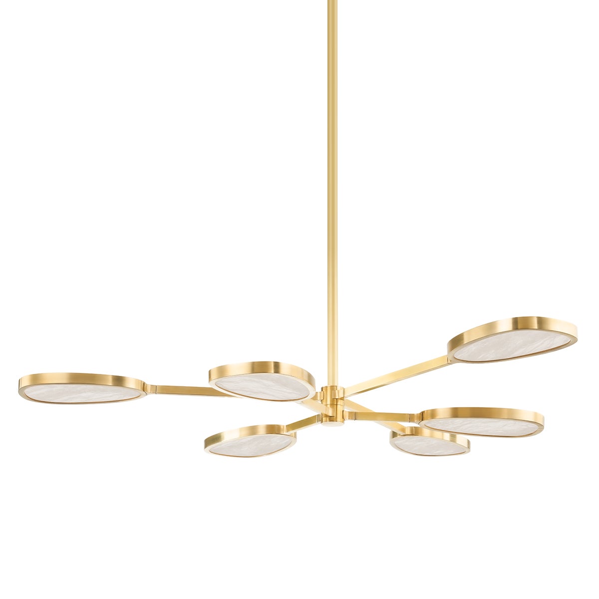 Corbett Patras Chandelier Vintage Brass