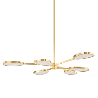 Corbett Patras Chandelier Vintage Brass