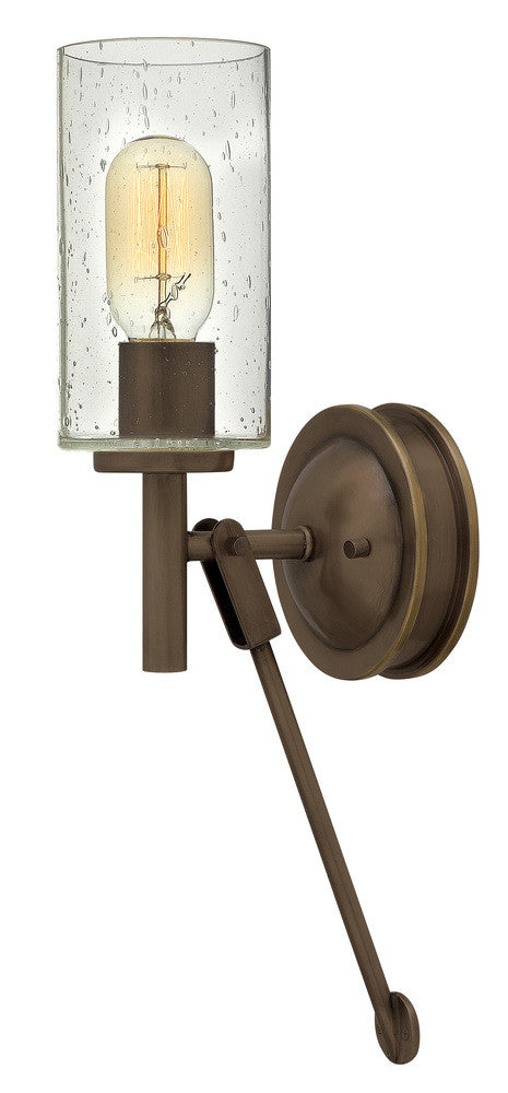 Hinkley Collier Single Light Sconce Black Oxide