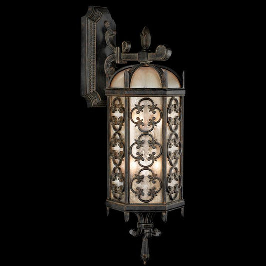 Fine Art Handcrafted Lighting Costa del Sol Outdoor Wall Lantern Marbella Wrought Iron