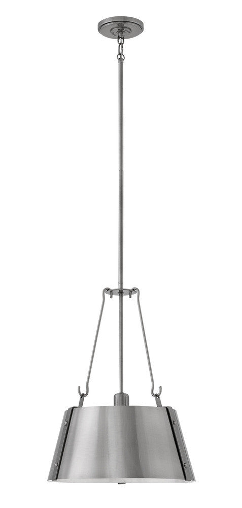 Hinkley Cartwright Drum Pendant Antique Nickel