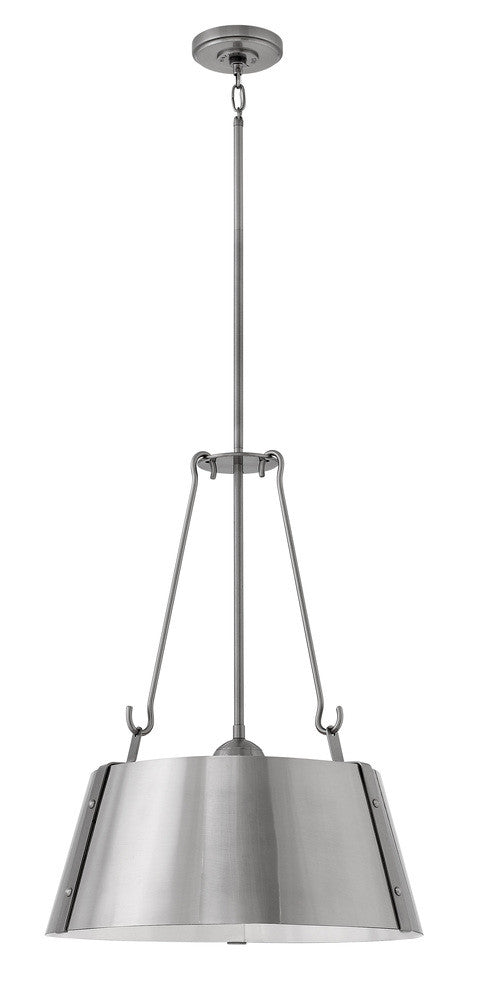Hinkley Cartwright Drum Pendant Antique Nickel