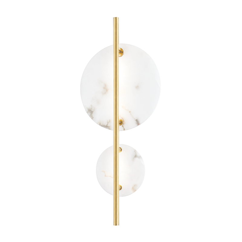 Hudson Valley Croft Wall Sconce Aged Brass